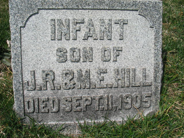 Infant son Hill tombsotne